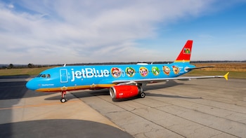 Avión temático de Mario Bros,