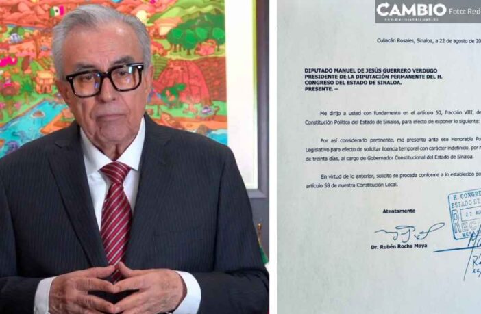 Rocha Moya vuelve a pedir licencia